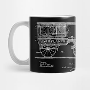 Ambulance Vintage Patent Drawing Funny Novelty T-Shirt Mug